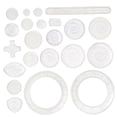 thumbnail image 2 of KAKOWELY 1 Set 22pcs Multifunction Drawing Kit Creative Drawing Tools (Transparent),3.78"X3.78"X0.01", 2 of 5