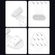 thumbnail image 2 of Puerto de carga de teléfono de silicona Tapón antipolvo Tapa antipérdida (2x para tipo C transparente) Ndcxsfigh  Para estrenar, 2 of 9