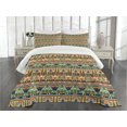 thumbnail image 3 of Ambesonne Egyptian Quilted Bedspread Set 3 Pcs, Lily Scarab, King Size, Multicolor, 3 of 5
