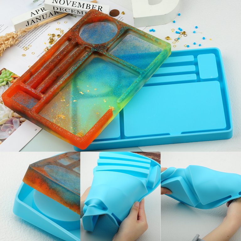 Rectangular Tray Silicone Mold for Resin // Rolling Tray Mold