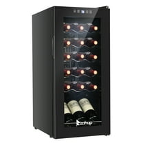 EasingRoom 18 Bottle Compressor Wine Cooler Refrigerator, Black