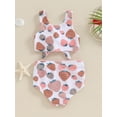 thumbnail image 4 of Biekopu Girls Bikini Beach Swimwear 2 Piece Swimsuits Strawberry/Floral Print Vest PP Shorts Bathing Suits, 4 of 9