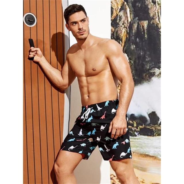 Pantalones cortos de natación para hombre, bañadores con estampado de extremo 3D, secado rápido, ropa de calle para playa, novedad de verano Fivean unisex