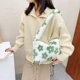 thumbnail image 5 of Bolsa Bolso de mano con estampado de flores de felpa para mujer, minibolso cuadrado informal para axila de invierno JShteea Para Estrenar, 5 of 9