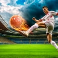thumbnail image 2 of Sports Essential For Football Lovers Size 5 Outdoor Soccer Ball Football Training League Outdoor Training Equipment Size 5 Football For Team Matches Football Training League Outdoor Sports Classic Si, 2 of 9
