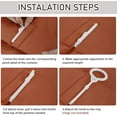 thumbnail image 6 of Burnt Orange Pinch Pleated Blackout Curtains with Hooks - 120 inch Length Room Darkening Thermal Insulated Window Curtain Panels Ceiling to Floor for Living Room 2 Panel 40" Wx120 L, 6 of 7