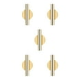 thumbnail image 2 of mmirethe Home Wall Hanging Plant Flower Vase Planter Container Holder Gold 2x10.8cm 5Set, 2 of 6