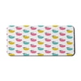 thumbnail image 1 of Fruit Computer Mouse Pad, Pattern of Colorful and Simplistic Apples Repeating in Scandinavian Like Style, Rectangle Non-Slip Rubber Mousepad X-Large, 35" x 15" Gaming Size, Multicolor, by Ambesonne, 1 of 2