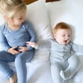 thumbnail image 5 of CAUYDY Boy Sleepwear for Infant Preemie Long Sleeve Pjs for Girl Newborn Clothing 3-6M 9-12M 18-24M Fall Winter Baby Loungewear Sizes 3-6 Months,Light Blue, 5 of 5