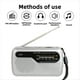 thumbnail image 5 of Radio Portátil de Bolsillo FM AM con Conector para Auriculares, Ideal para Emergencias, Huracanes, Correr, Caminar, Ir A Casa, Color Plateado., 5 of 5