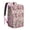 Pink-124, variant on Small Floral Botanical Pattern Insulated Cooler Backpack, Leakproof Waterproof Lunch Backpack for Spring and Summer Outdoor Activities