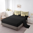 thumbnail image 3 of Football Bed in a Bag Full 7 Piece,Sports Bedding Sets,American Football Fans Bed Set Rugby Player Beige Black Comforter Set with Sheets Football Lovers Sheets (Chicago), 3 of 5