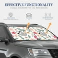 thumbnail image 3 of Kdxio Cute Cartoon Sloth Print 2-Piece Sun Shade Front Windshield - Foldable Car Front Window Sunshades For Most Sedans Suv Truck, 3 of 6