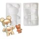 thumbnail image 3 of summer 3D Bear Ice Cream Mousse Cake Mold DIY Chocolate Sandwich Knock Silicon Ice Cube Mold (Color : A), 3 of 5