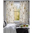thumbnail image 3 of Vintage Spring Floral Sheer Curtains 45 Inch Length 2 Panels Set for Living Room/Bedroom, Summer Botanical Rustic Kitchen Curtains Grommet Semi-Sheer Curtains Drapes Voile Window Treatments 42"x45"x2, 3 of 7