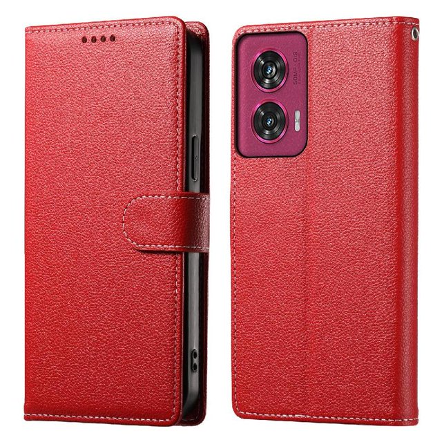 Funda para FOXDOCK Motorola Edge 50 Fusion– Cuero Premium, 3 ranuras para tarjetas, Protección contra impactos