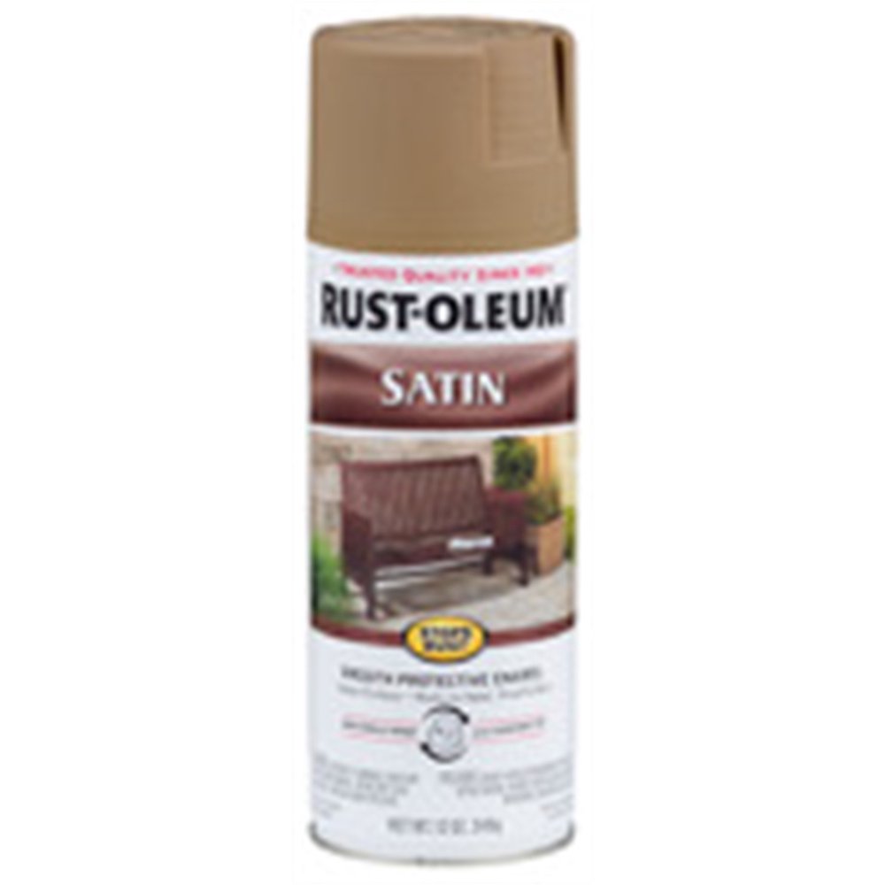 Rustoleum 241238 12 Oz Dark Taupe Satin Spray Enamel