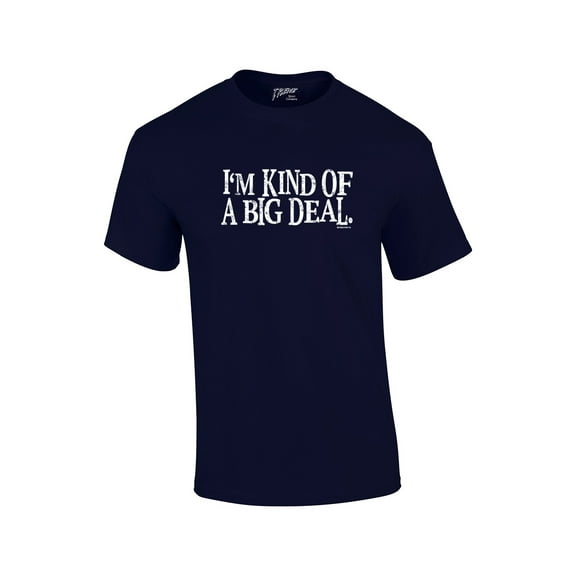 I'm Kind of An Important Person Funny Humor Sarcasm Novelty Short Sleeve-Navy-XL