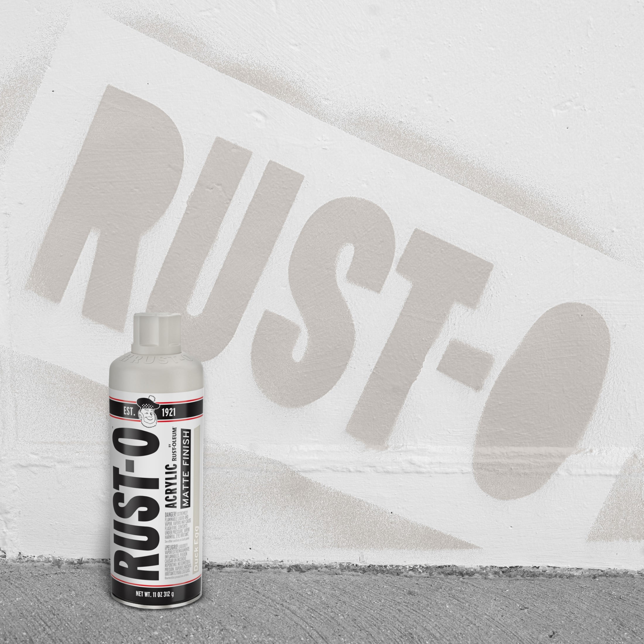 (2 pack) Duck Egg, Rust-Oleum Rust-O Acrylic Matte Spray Paint-392222, 11 oz