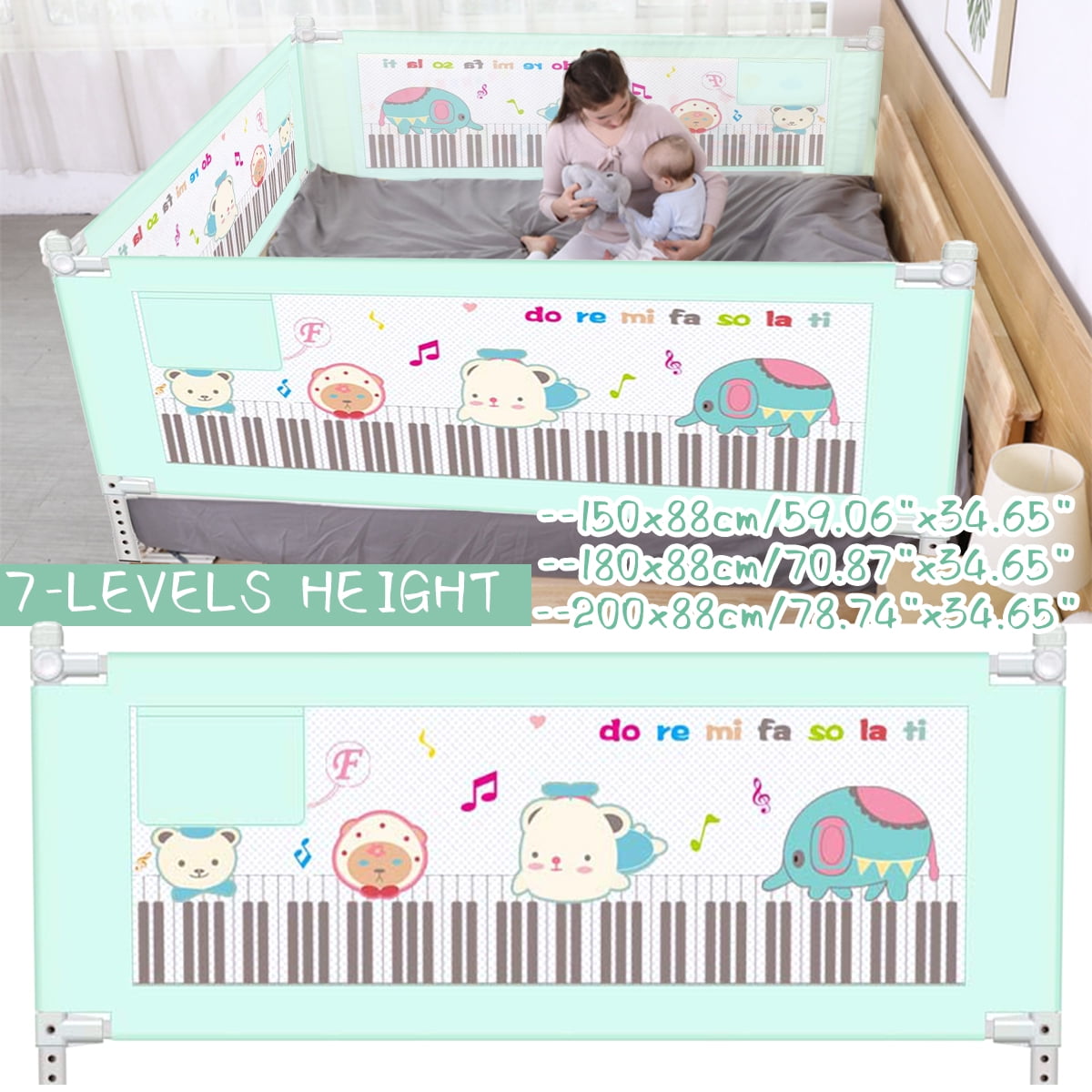 twin bed guard rails walmart