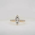 thumbnail image 3 of Cora Jewellery 1.5CT Marquise Moissanite Engagement Ring For Women, 14K Yellow Gold, 3 of 6