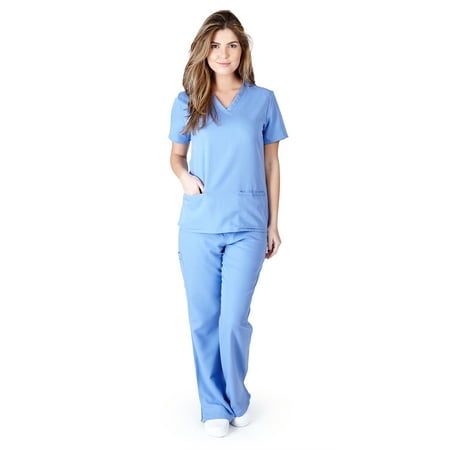 

Natural Uniforms Ultra Soft Stretch Junior fit scrub set 8117 9120