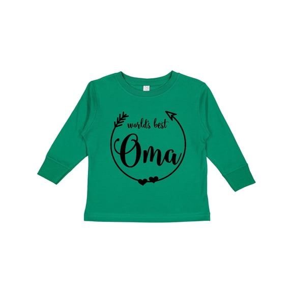 Inktastic World's Best Oma Girls Long Sleeve Toddler T-Shirt
