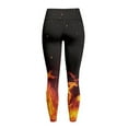 thumbnail image 6 of Renewold Flame Fire Print Womens Yoga Leggings with Pockets Workout Leggings Full Length High Waisted Running Pants Non See-Through Athletic Tights Printed Tights, XS, 6 of 8