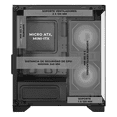 thumbnail image 3 of Gabinete XTREME PC GAMING Crystal Hive Mini Torre 5 Fan ARGB HUB Gris CXT3600GY, 3 of 6