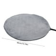 thumbnail image 3 of Almohadilla térmica para mascotas a temperatura ajustable | Alfombra calefactable interior para perro y gato | Protección segura contra el sobrecalentamiento | Poliéster gris suave | 110V, 3 of 6
