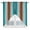 Aqua, variant on Sage Green Kitchen Window Curtains, Swag Curtains Valance for Bedroom Living Room Bathroom, Farmhouse Wood Grain Vintage Brown Striped Rod Pocket Window Curtain Block Drapes 2 Panels 28"x36"