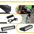 thumbnail image 6 of Dirt Pit Bike LED Light Bar Waterproof Plug Play 60W 2500Lm Driving Light Kit 7/8" Handlebar Universal for CRF XR RM KX KLX TTR PW SSR Apollo TAO SDG Motorcycle, 6 of 8
