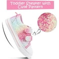 thumbnail image 5 of Kushyshoo Kids Canvas Shoes Colorful Glitter Children Sneaker Toddler Girls School Shoes Size 12, 5 of 7