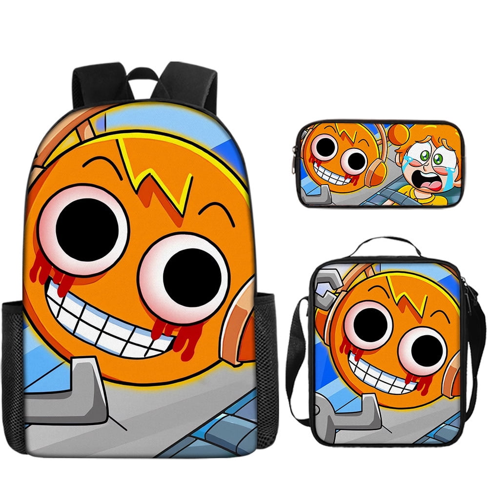 WovenWink Sprunky Backpacks, Sprunki Back Packs Pencil Bags Crossbody Bags Games Mochila Travel Back Packs, Best Gifts for Game Fans Birthday Graduation Theme Party