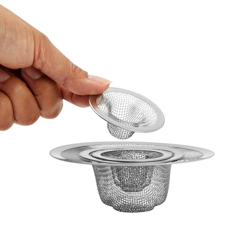 Juvale 4-Pack Stainless Steel Sink Strainer, Mesh Drainer Juvale 4-Pack Stainless Steel Sink Strainer, Mesh Drainer