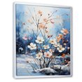 thumbnail image 2 of Designart "Harmony In Snowy Blooms" Snow Floater Framed Canvas Art Print, 2 of 5