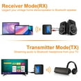 thumbnail image 2 of MesaSe Bluetooth Transmitter Receiver for TV  Wireless Audio Adapter RCA 3.5mm AUX with Display, 2 of 6