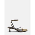 thumbnail image 2 of Scenario Women's Strappy Heels with Metal Ornament, 2 of 7