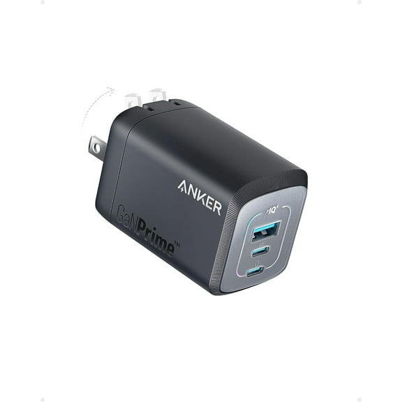 100W USB C Charger, Anker Prime GaN Wall Charger, 3-Port Compact Fast Charger