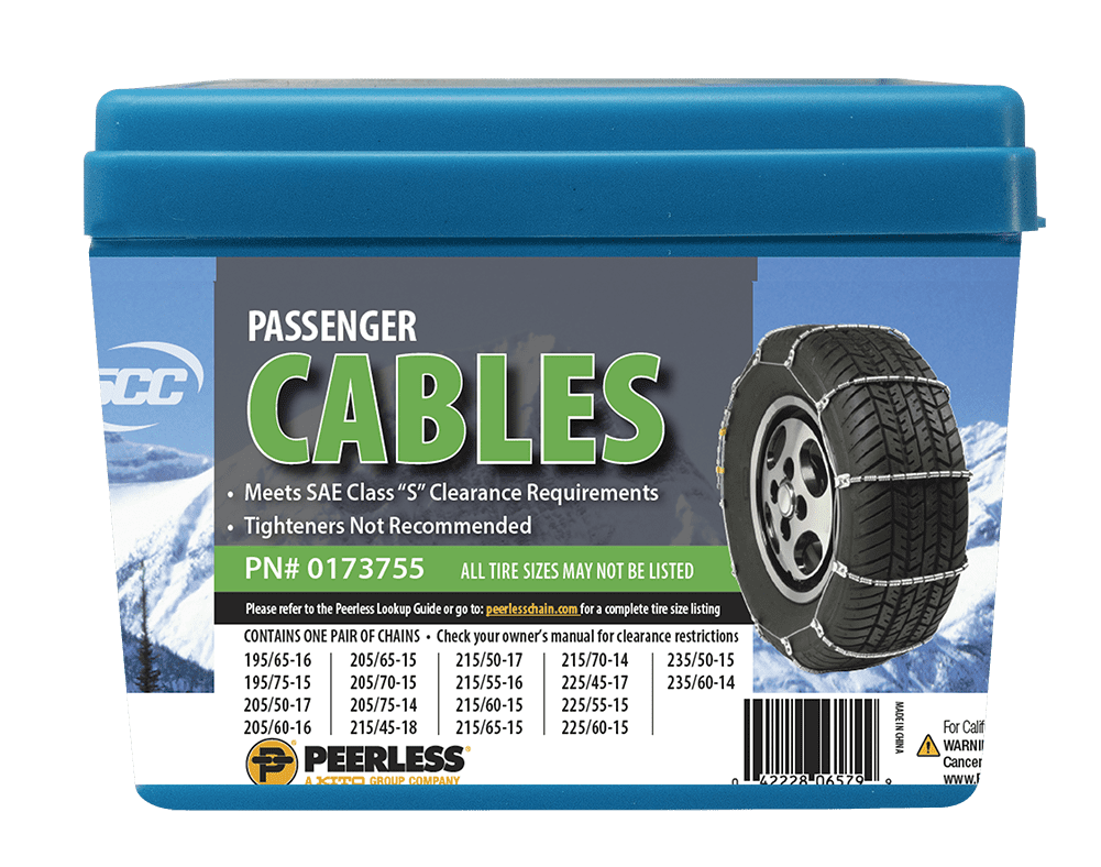 Set of 2 Peerless 0155305 Auto-Trac Tire Traction Chain 