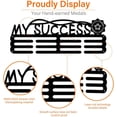 thumbnail image 5 of My Success Medal Hanger Inspiarional Text Medal Holder Iron Hook Rack Frame Awards Ribbon Cheer Ribbon Lanyard Medal Wall Hanger Material Iron, 5 of 7