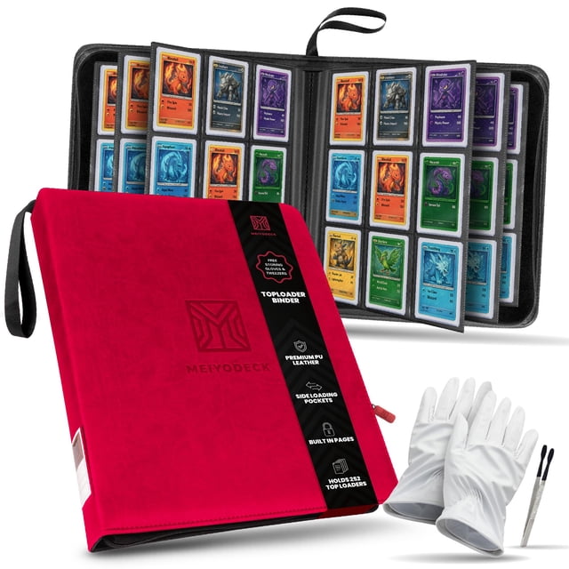 Carpeta Toploader MEIYODECK para 252 cartas, 9 bolsillos