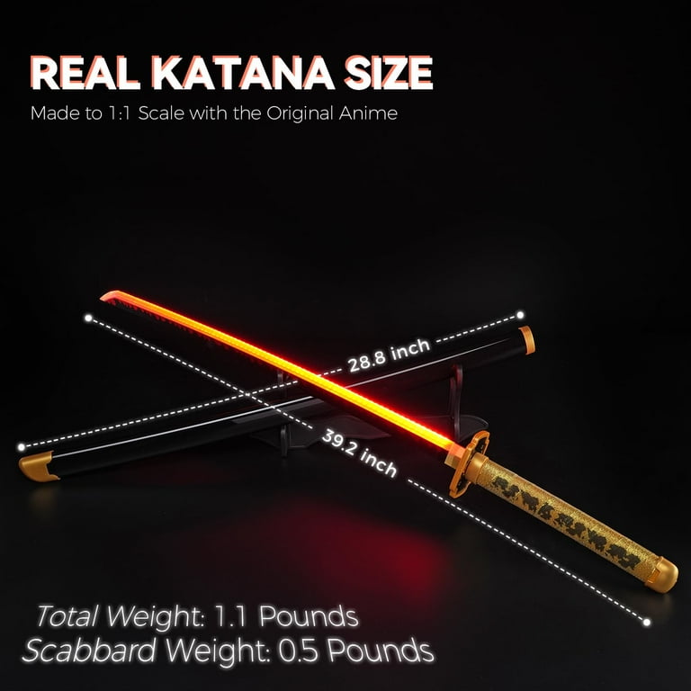 41 inches Plastic LED Light Demon Slayer Sword Tsugikuni