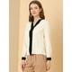 thumbnail image 4 of Blusa Allegra K Cuello Dividido Plisado Beige XL para Mujer, 4 of 6