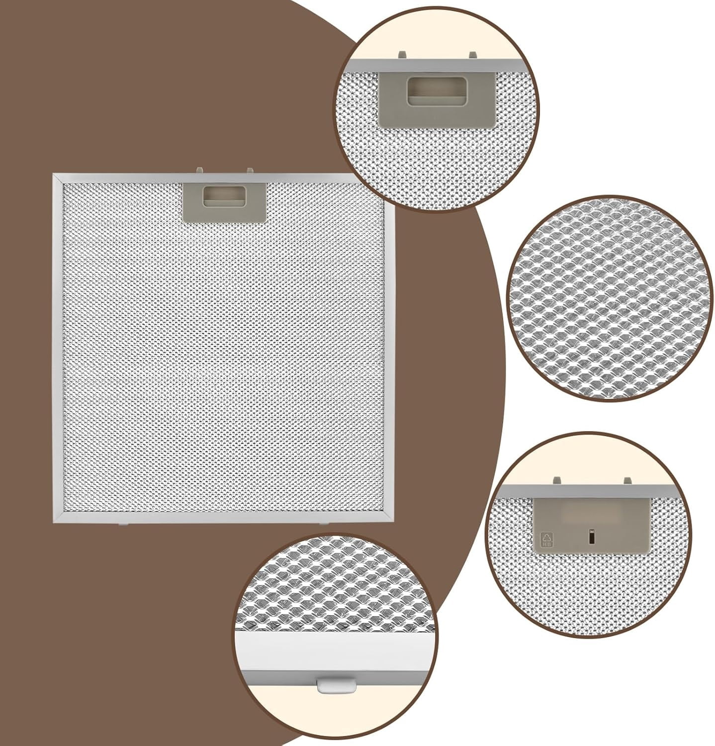 Aniceparthy New 2PCS WB02X27207 Range Hood Grease Filters,Vent Hood Grease Filter Compatible with GE Extractor Hood JVX5300BJ1TS JVX5300DJ1BB JVX5300DJ1WW Replace 4463981 AP6039217 PS11771771