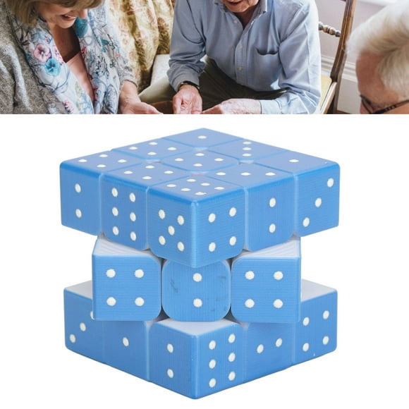 Rompecabezas De Velocidad Ciega 3x3, Rompecabezas Portátil De Velocidad Braille Para Visión Débil