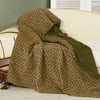 HiEnd Accents Pine Reversible Chenille Polyester Throw