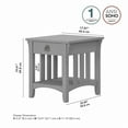 thumbnail image 4 of Bush Furniture Salinas 18" x 20" End Table, Cape Cod Gray SAT118CG-03, 4 of 8