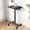 Black, variant on EDX Small Standing Desk, Mobile Portable Rolling Desk with Lockable Wheels & Adjustable Height, for Home Office, White