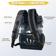 thumbnail image 6 of HOMEYA 40 Cans Large Capacity Insulated Cooler Backpack Leak Proof Thermal Bag for Picnic Beach BBQ, Gray, 6 of 7